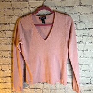 New York & Company Light Pink Knit Top